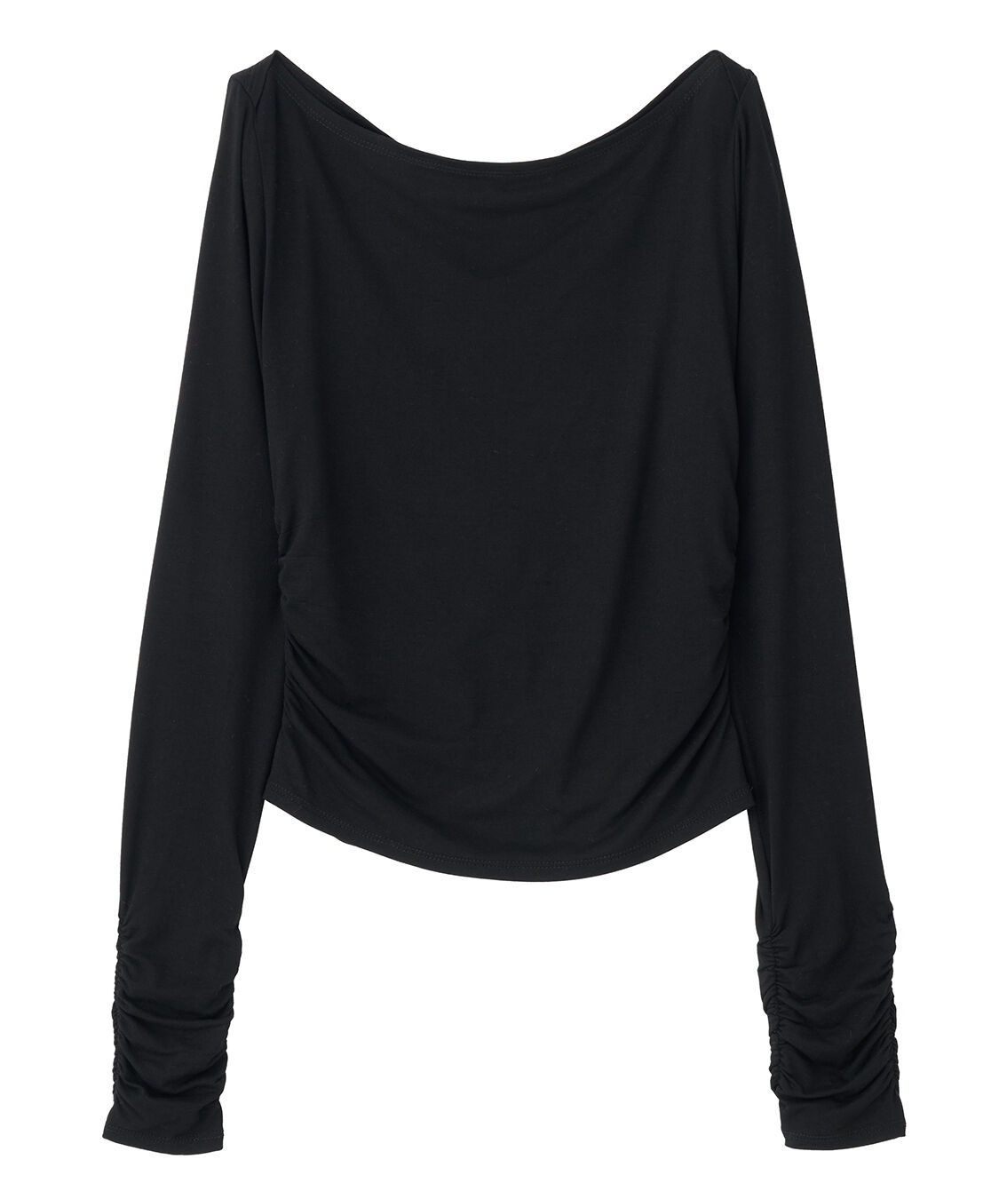 COCO DEAL「ボートネックカットソートップス」|Tシャツ・カットソー|ブラック