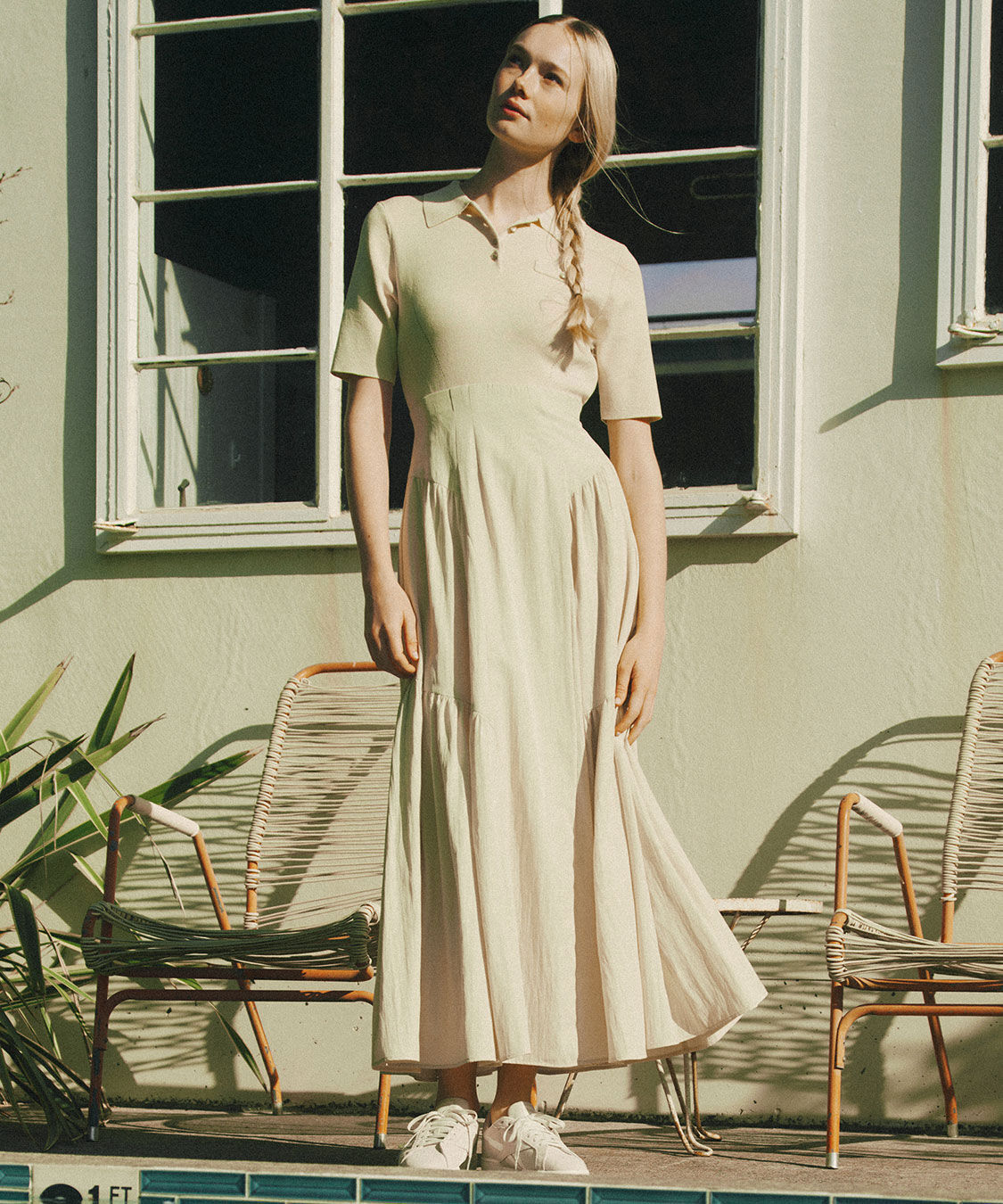 COCO DEAL「ポロニットドッキングワンピース」|ワンピース|