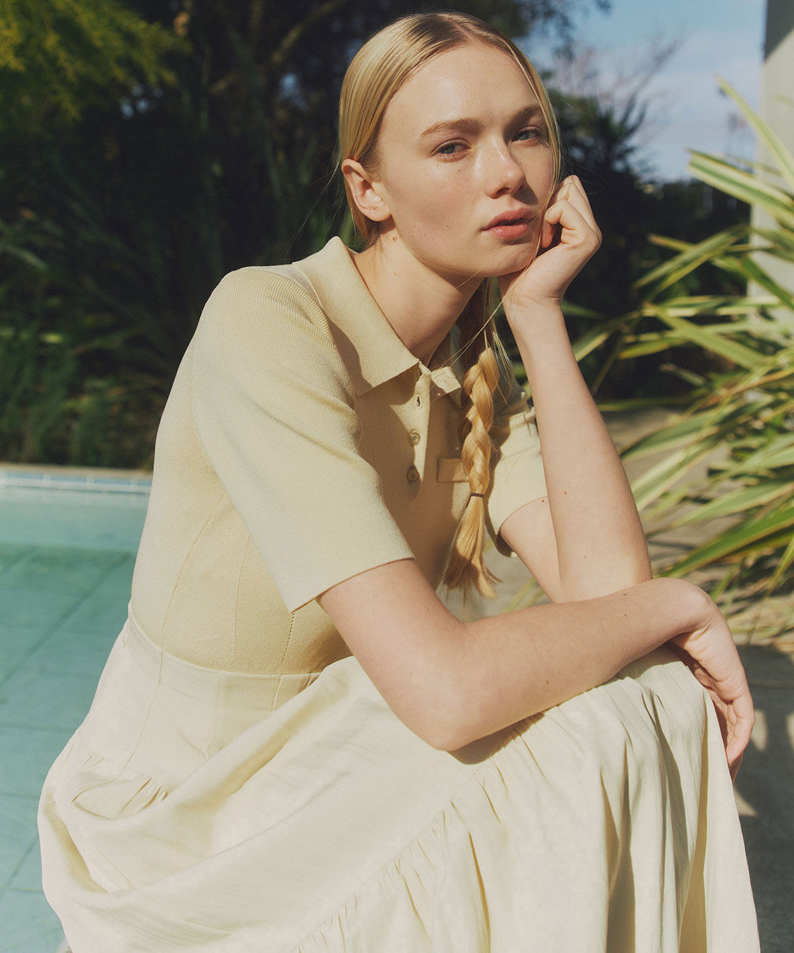 COCO DEAL「ポロニットドッキングワンピース」|ワンピース|