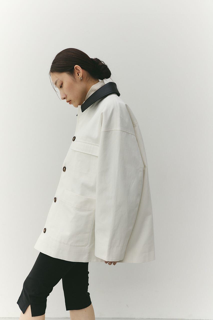 STYLEMIXER「フェイクレザーカラーカバーオール」|その他|WHT