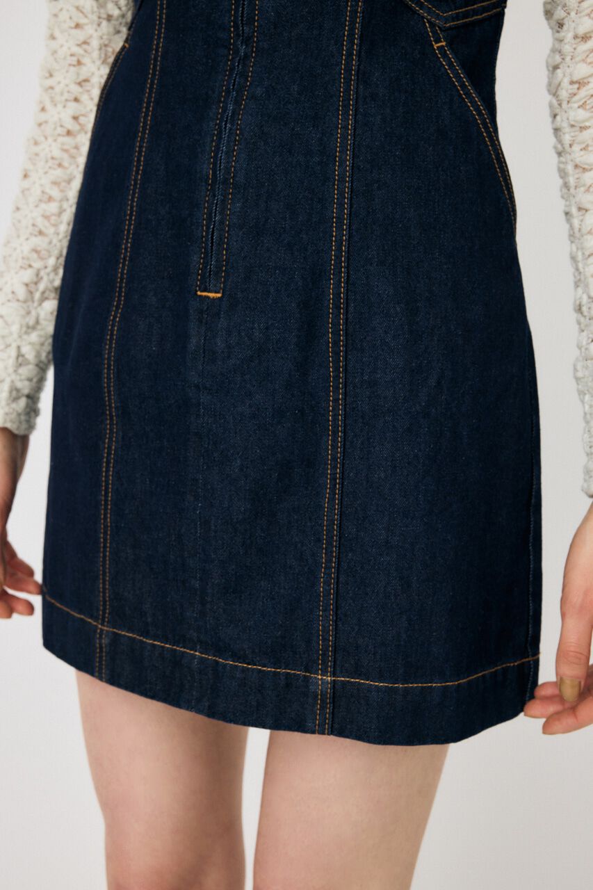 MOUSSY「FRONT ZIP MINI ドレス」|ワンピース|