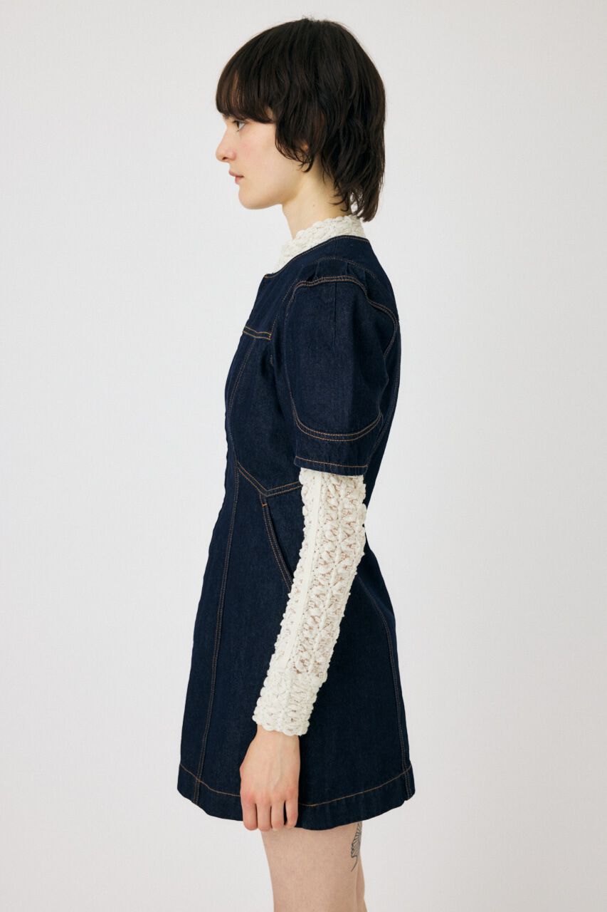 MOUSSY「FRONT ZIP MINI ドレス」|ワンピース|