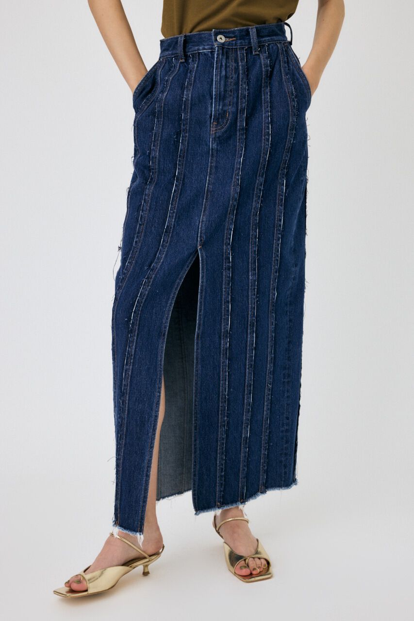 MOUSSY「FRONT SLIT FRINGE スカート」|スカート|