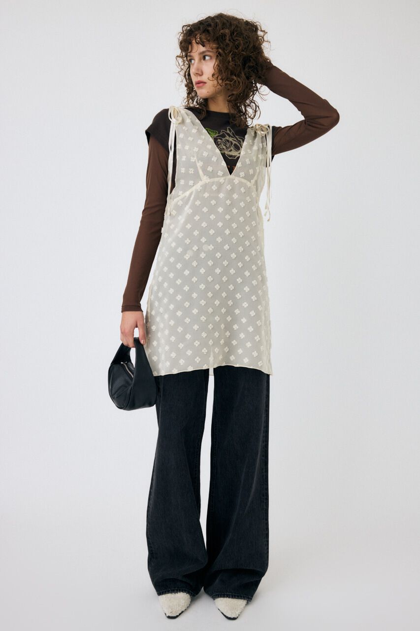 MOUSSY「FLOWER MOTIF シアーミニドレス」|ワンピース|