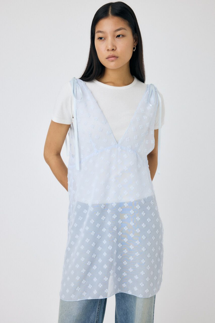 MOUSSY「FLOWER MOTIF シアーミニドレス」|ワンピース|