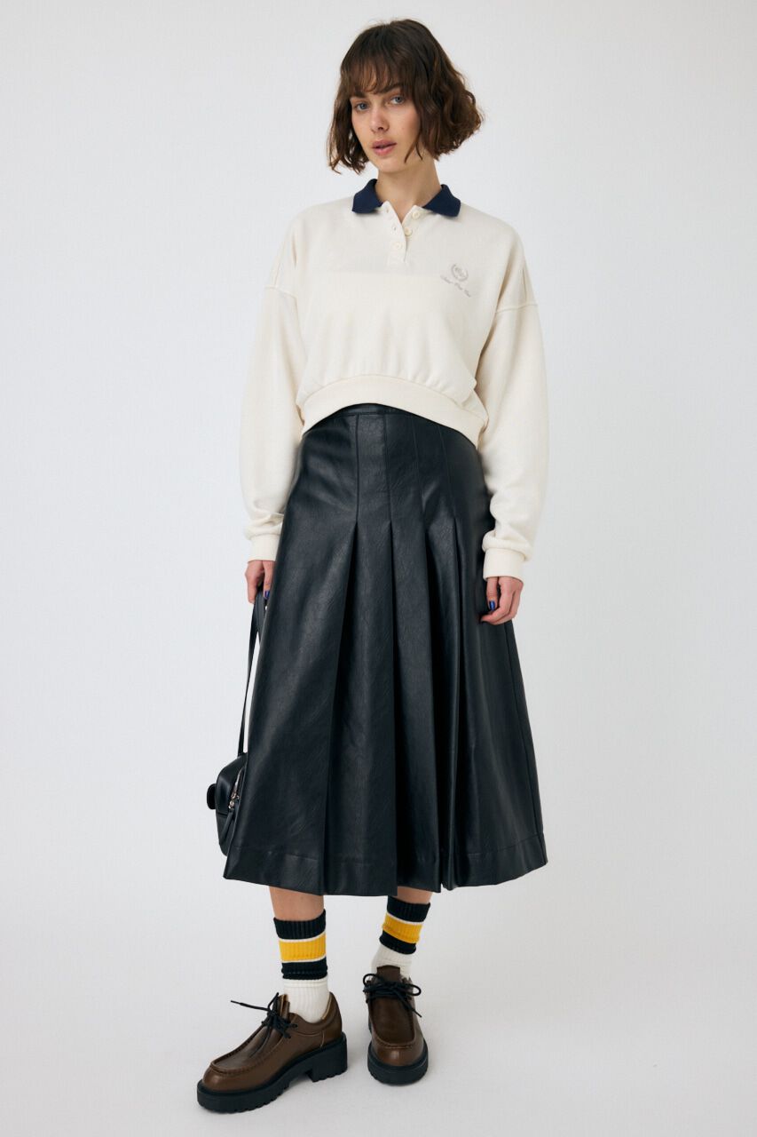 MOUSSY「EMBROIDERY ポロプルオーバー」|パーカー|