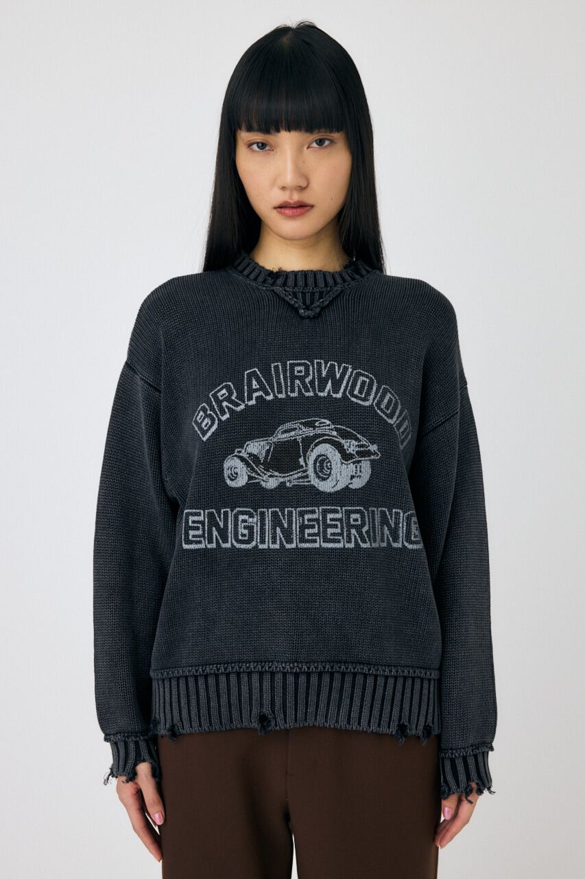 MOUSSY「VINTAGE LIKE PRINTED セーター」|ニット・セーター|