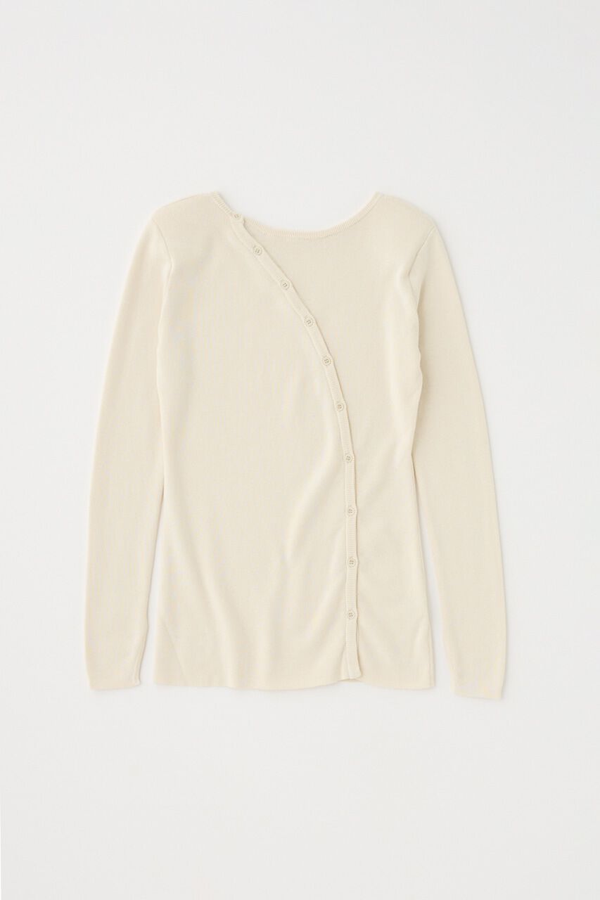 MOUSSY「斜めボタンニットトップス　」|ニット・セーター|