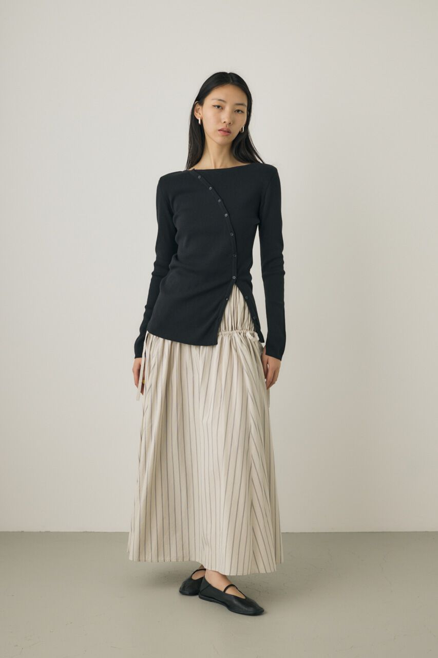 MOUSSY「斜めボタンニットトップス　」|ニット・セーター|