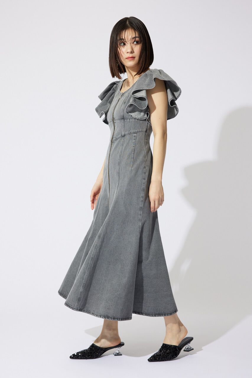 rienda「フリルスリーブマーメイドワンピース」|ワンピース|