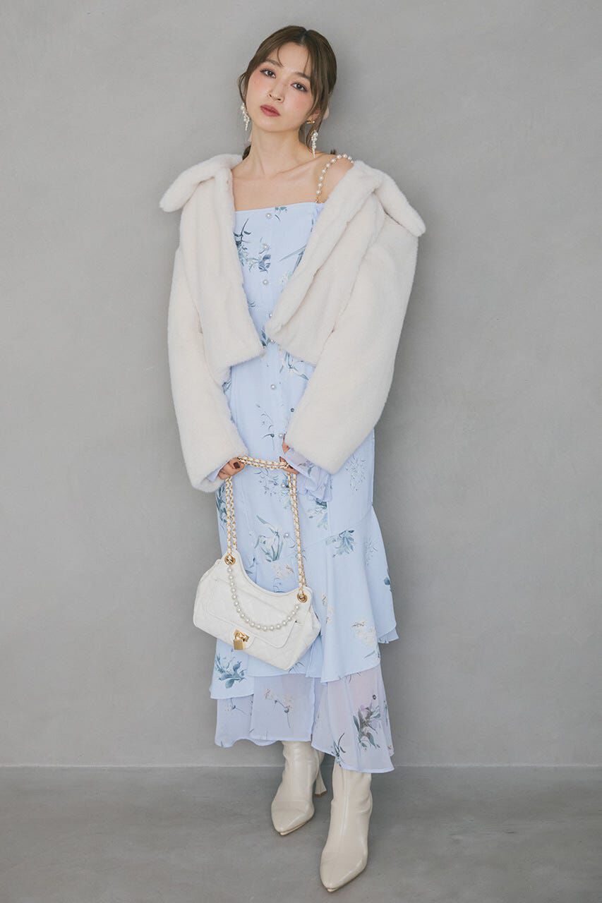 rienda「ビスチェパターンアシンンメトリーマーメイドワンピース」|ワンピース|