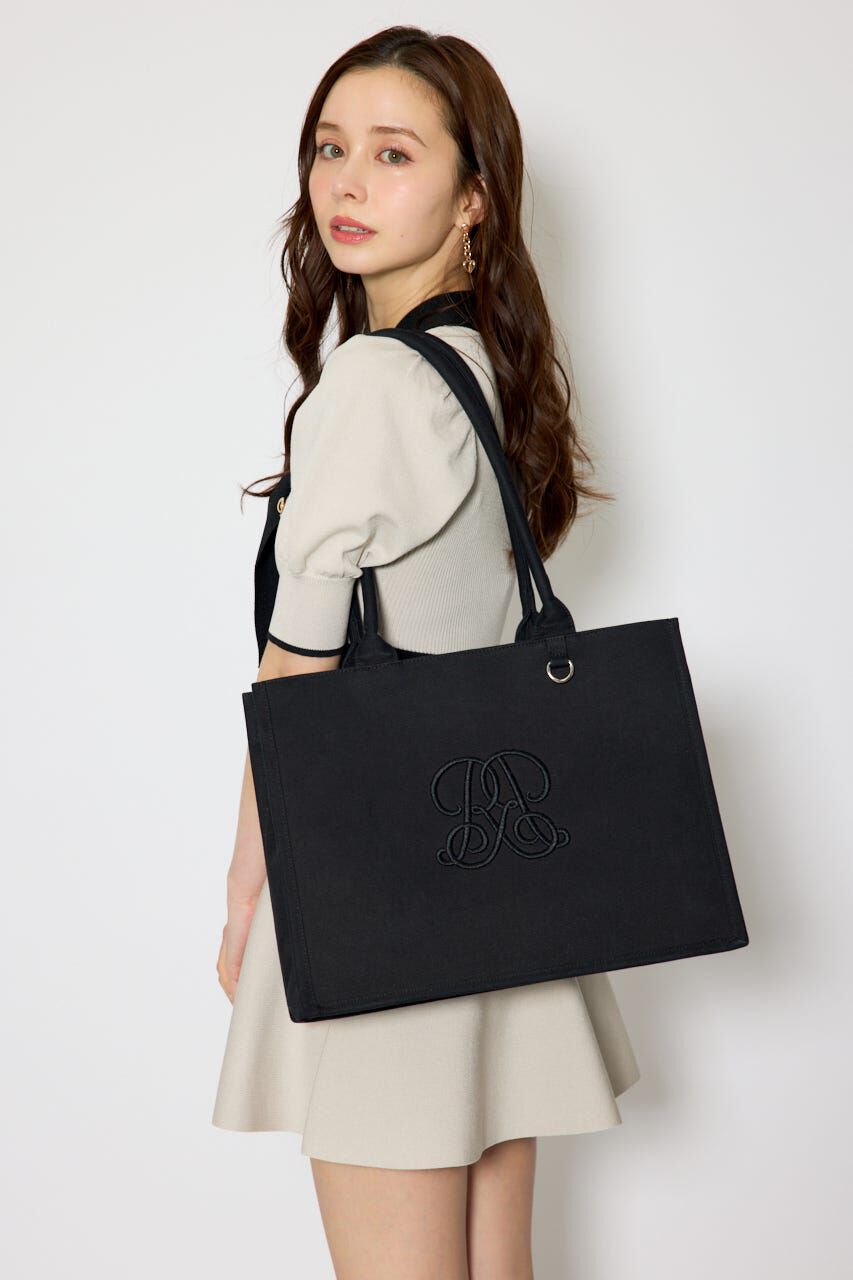 rienda「WRRロゴトートバッグ」|その他|BLK