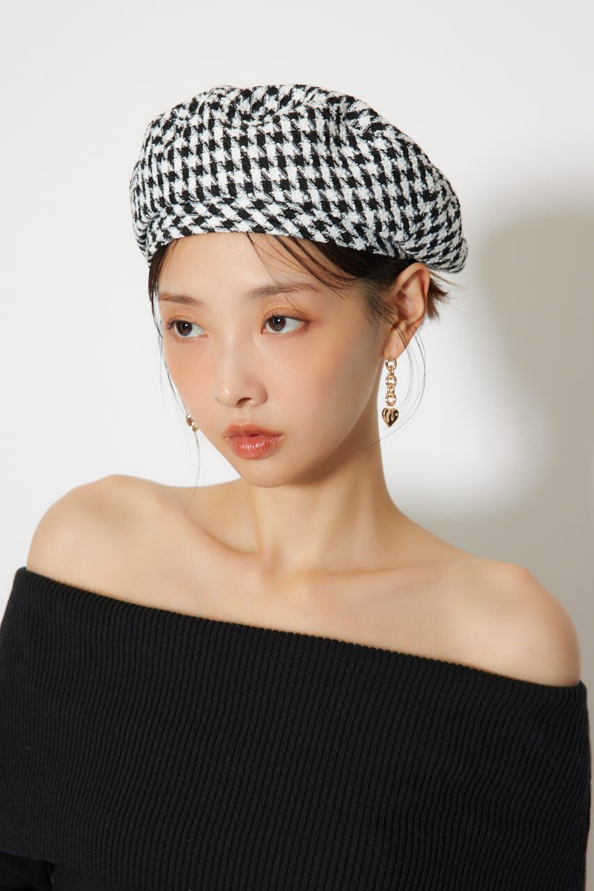 rienda「ツイードベレー」|その他|BLK