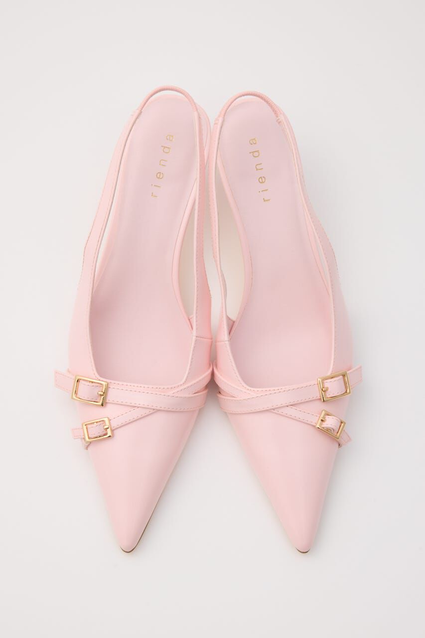 rienda「ベルトディテールスリングバックパンプス」|サンダル|