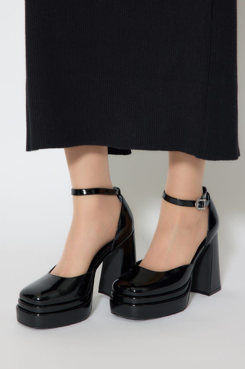 rienda「アンクルストラップパンプス」|パンプス|BLK