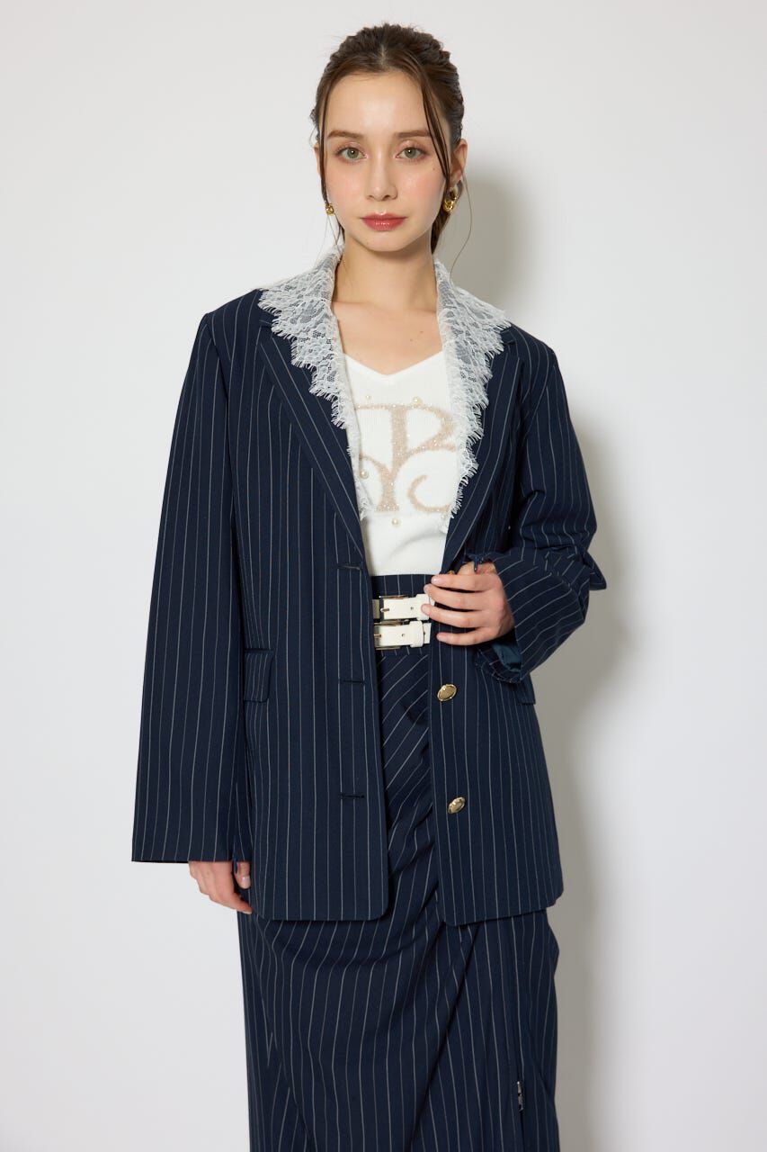 rienda「レースディティール2WAYテーラードジャケット」|その他|