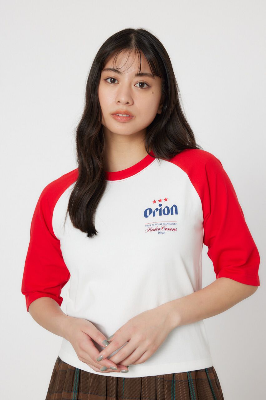 RODEO CROWNS「Orion BeerxRCSラグラン5分トップス」|Tシャツ・カットソー|