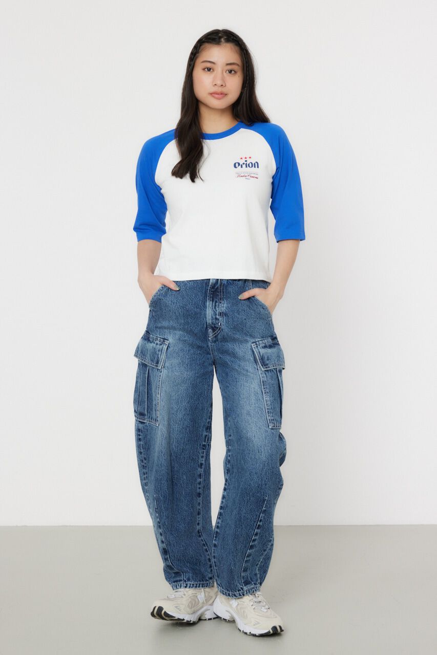 RODEO CROWNS「Orion BeerxRCSラグラン5分トップス」|Tシャツ・カットソー|