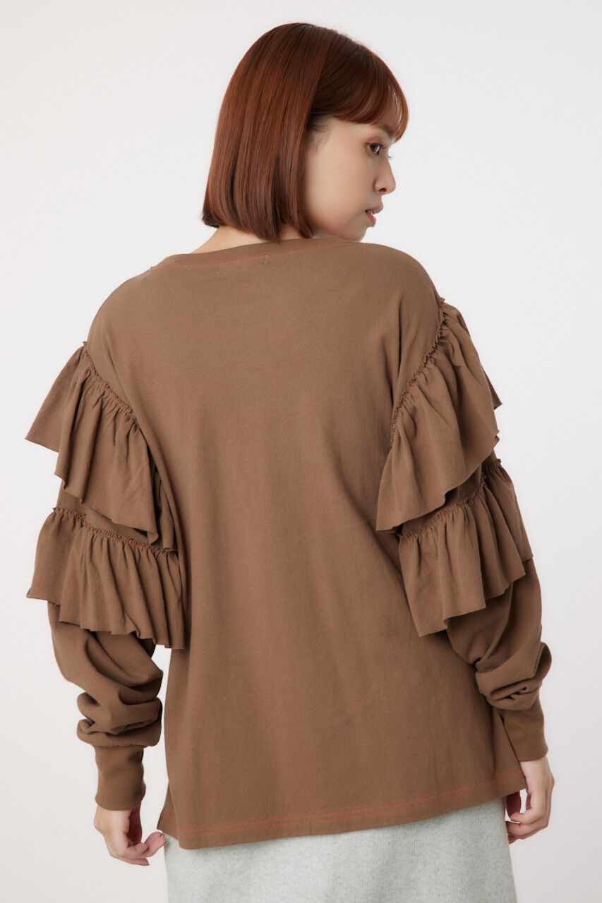 RODEO CROWNS「ステッチフリルトップス」|Tシャツ・カットソー|