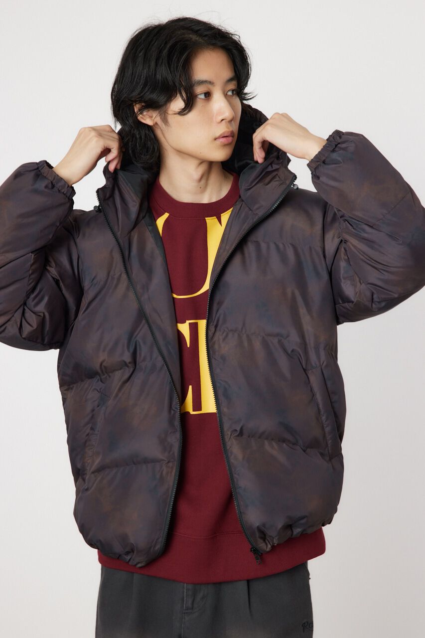 RODEO CROWNS「mottled pattern padding ジャケット」|ブルゾン・スタジャン|BLK