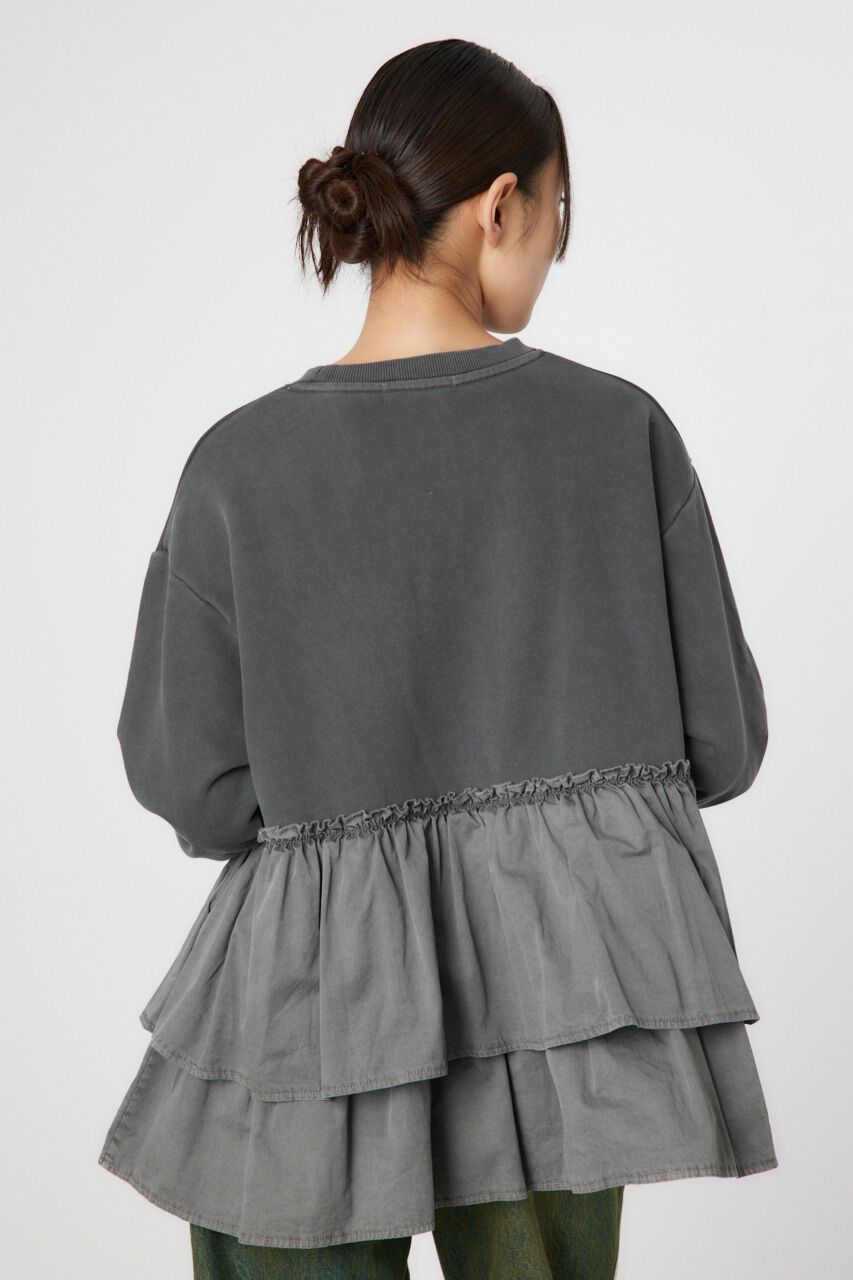 RODEO CROWNS「ピグメント布帛ドッキングトップス」|Tシャツ・カットソー|