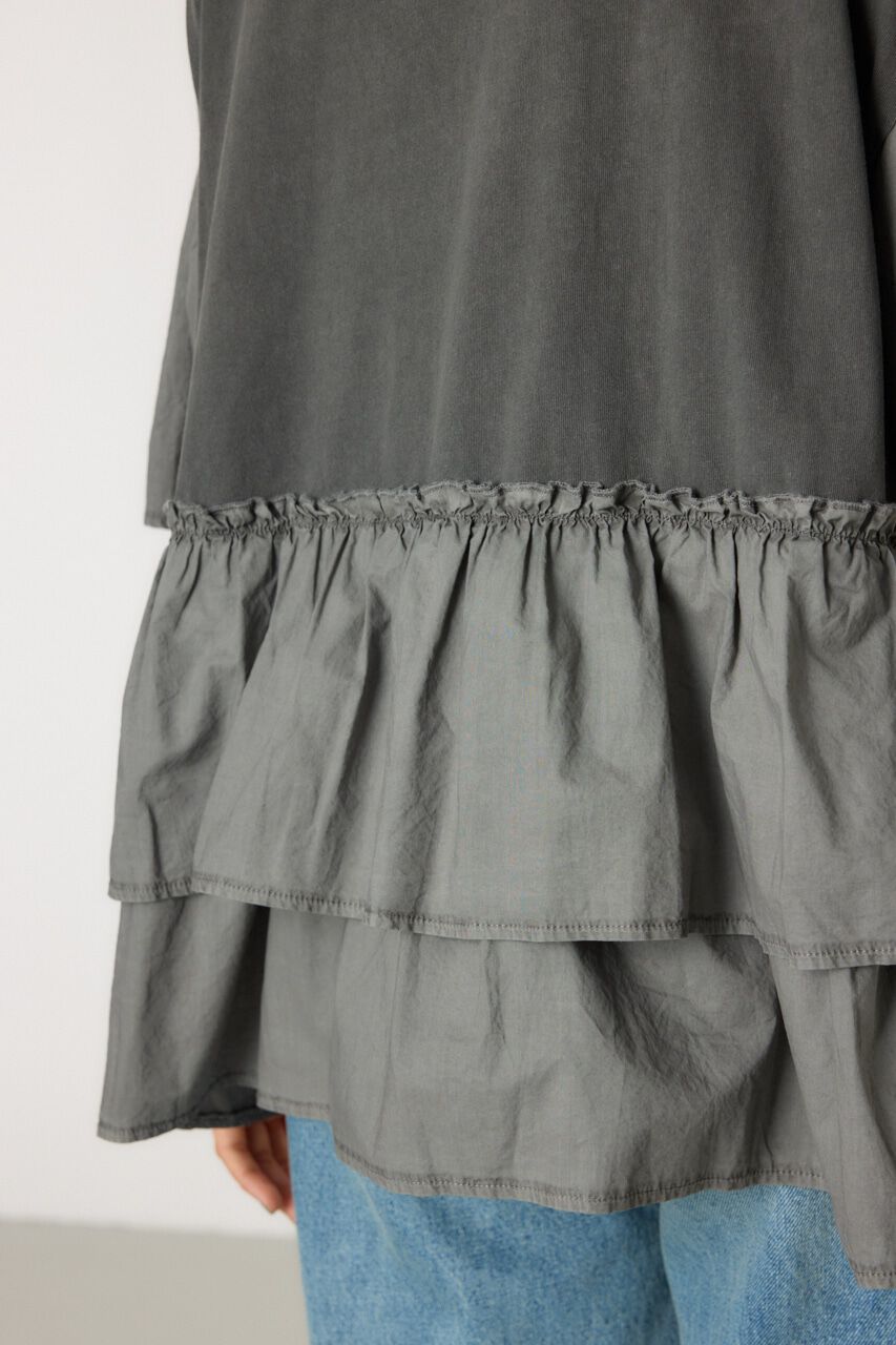 RODEO CROWNS「ピグメントバックフリルトップス」|Tシャツ・カットソー|