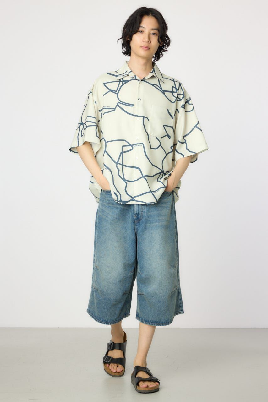 RODEO CROWNS「アブストラクトホエールシャツ」|シャツ・ブラウス|