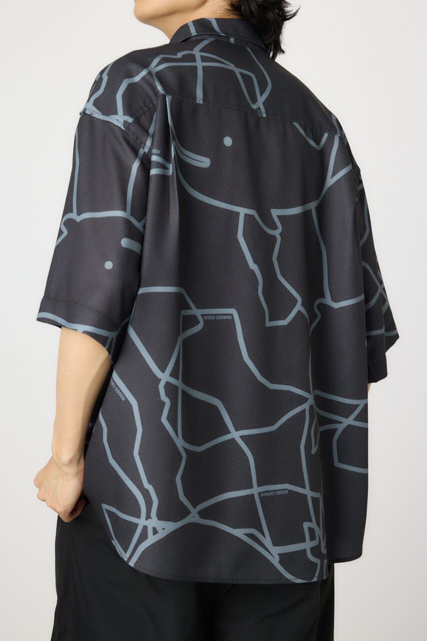 RODEO CROWNS「アブストラクトホエールシャツ」|シャツ・ブラウス|