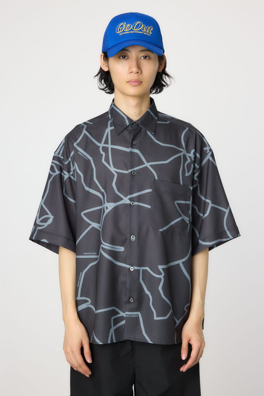 RODEO CROWNS「アブストラクトホエールシャツ」|シャツ・ブラウス|