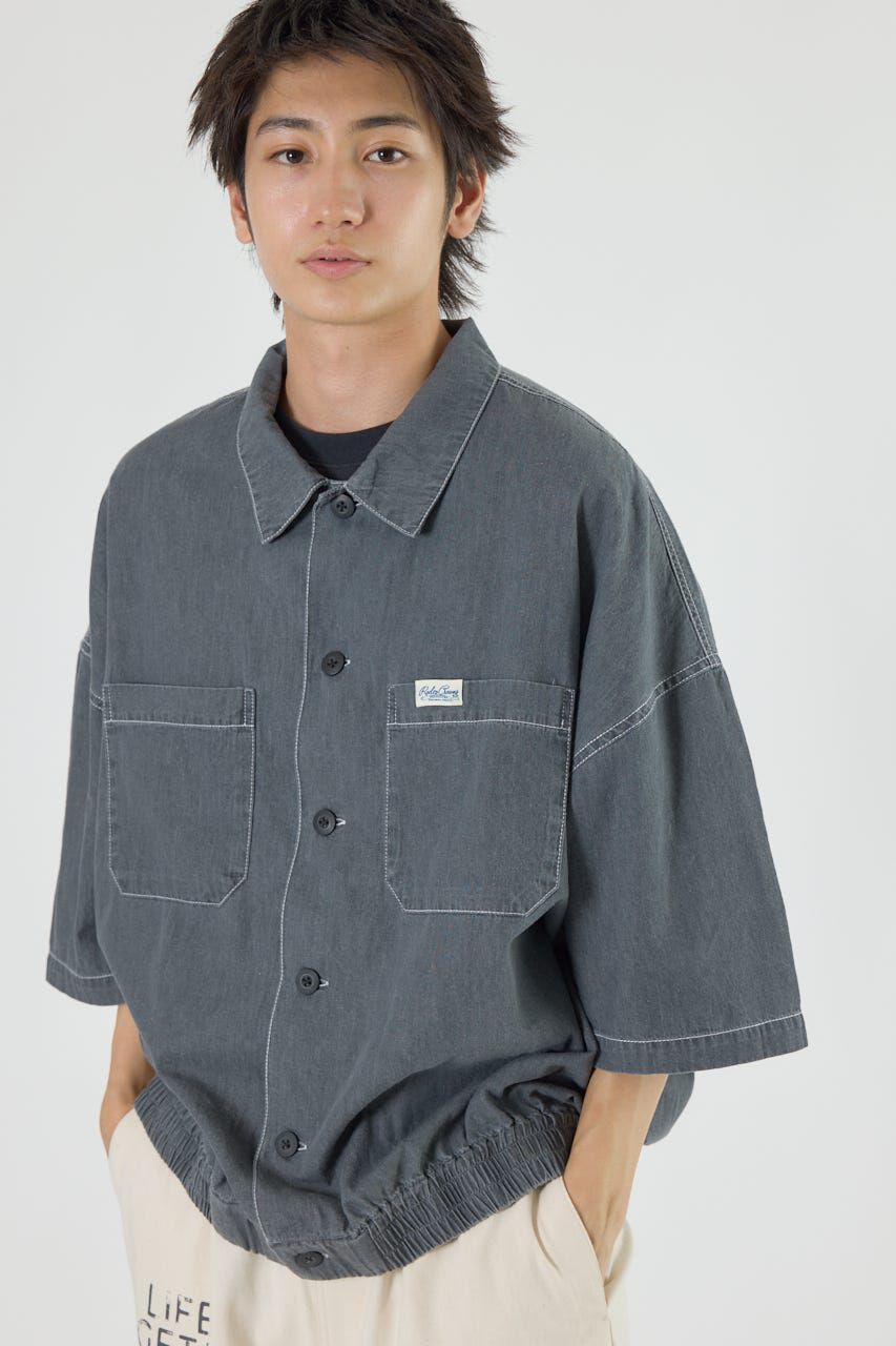 RODEO CROWNS「ライトデニムシャツアウター」|シャツ・ブラウス|BLK