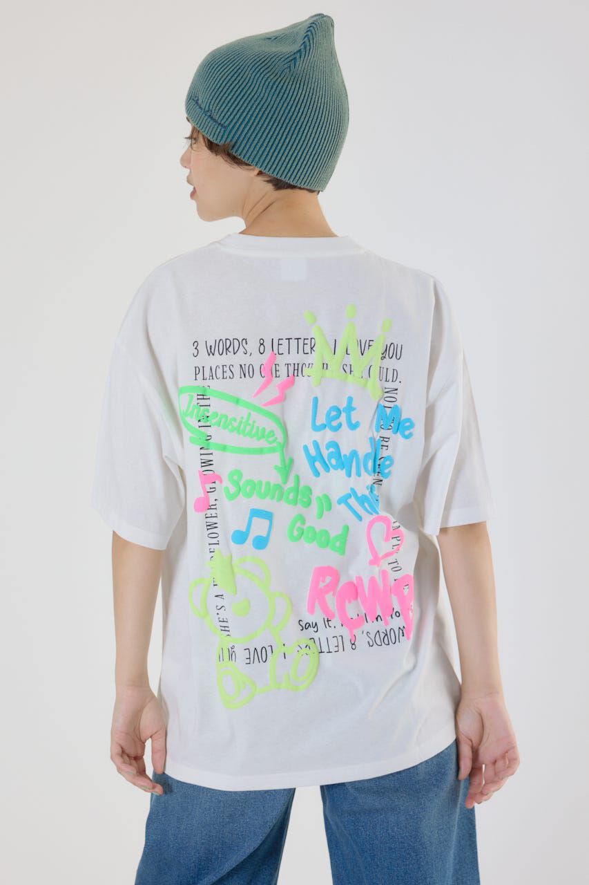 RODEO CROWNS「NEON GRAFFITI Tシャツ」|Tシャツ・カットソー|O/WHT1