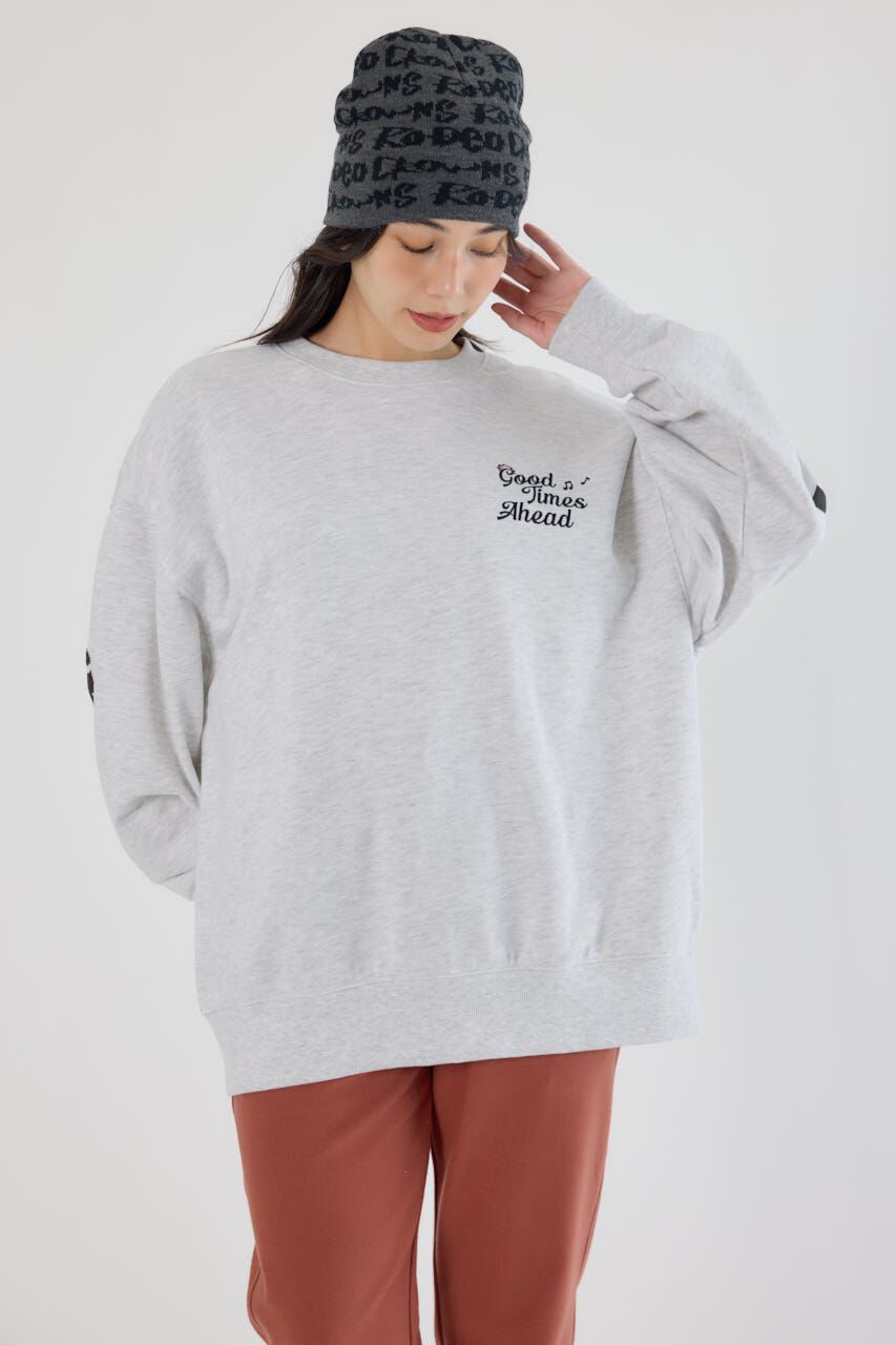 RODEO CROWNS「GHOST BEAR スウェットトップス」|パーカー|L/T.GRY1