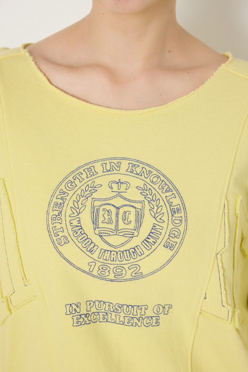 RODEO CROWNS「＜WEB先行アイテム＞切替カレッジ半袖スウェット」|Tシャツ・カットソー|