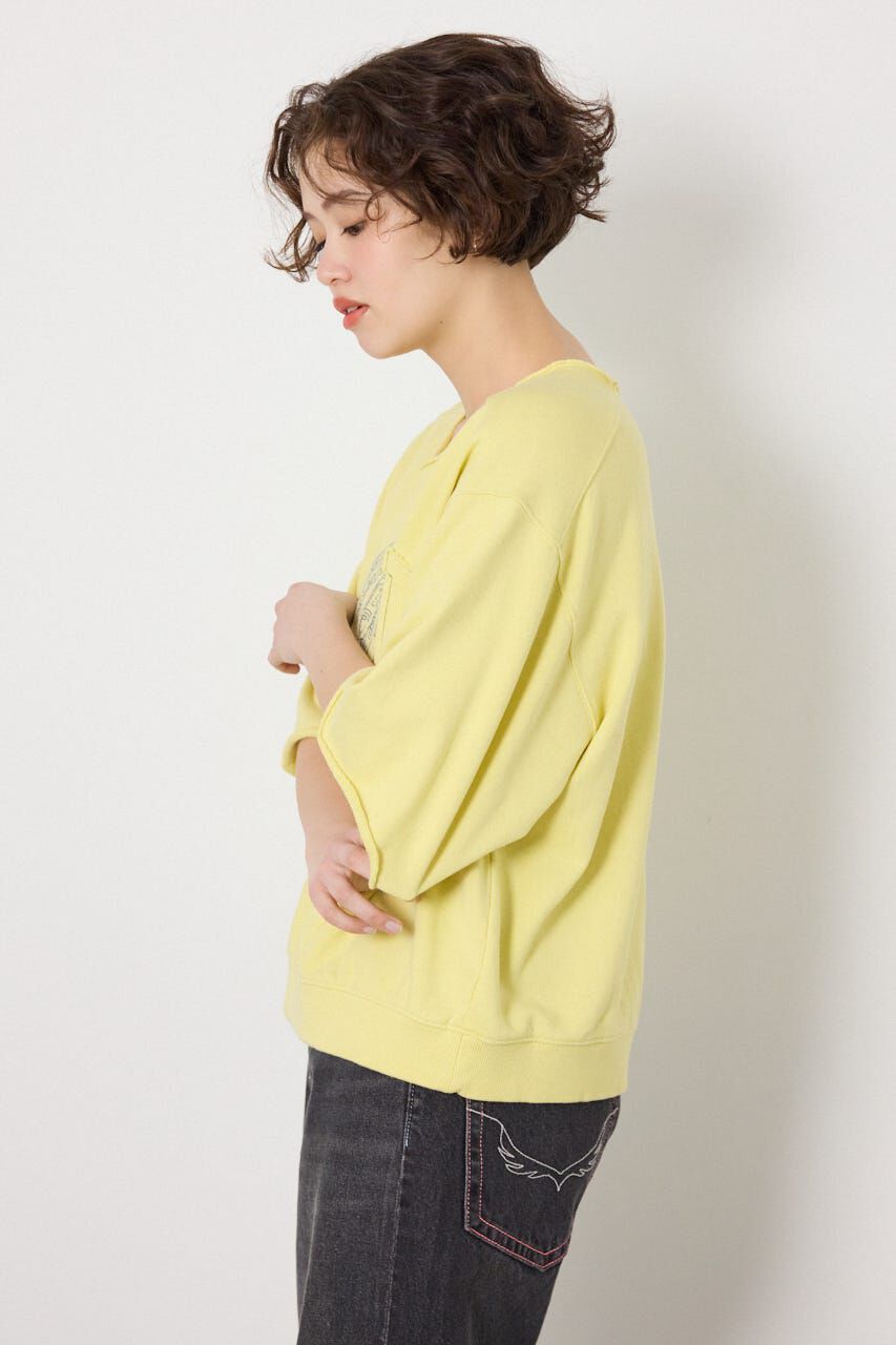 RODEO CROWNS「＜WEB先行アイテム＞切替カレッジ半袖スウェット」|Tシャツ・カットソー|