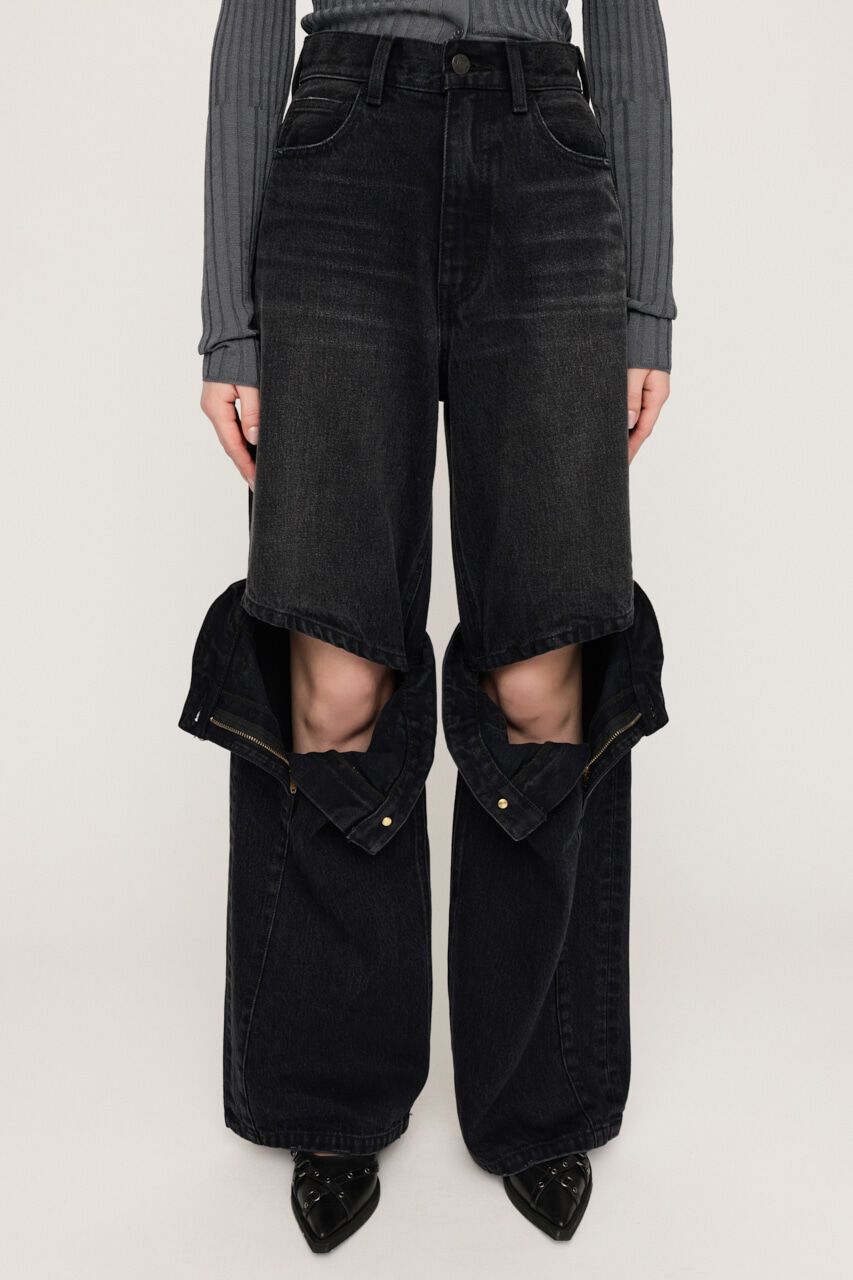 SLY「J／W KNEE DENIM PT-E」|デニム|