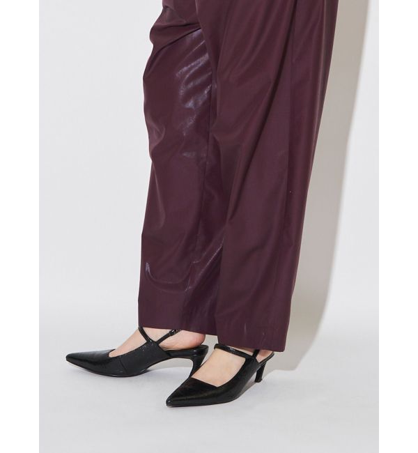 ELENDEEK「POINTED TOE MULE」|その他|ブラック