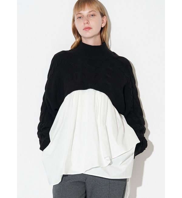 ELENDEEK「ASYMMETRY DOCKING KT」|ニット・セーター|