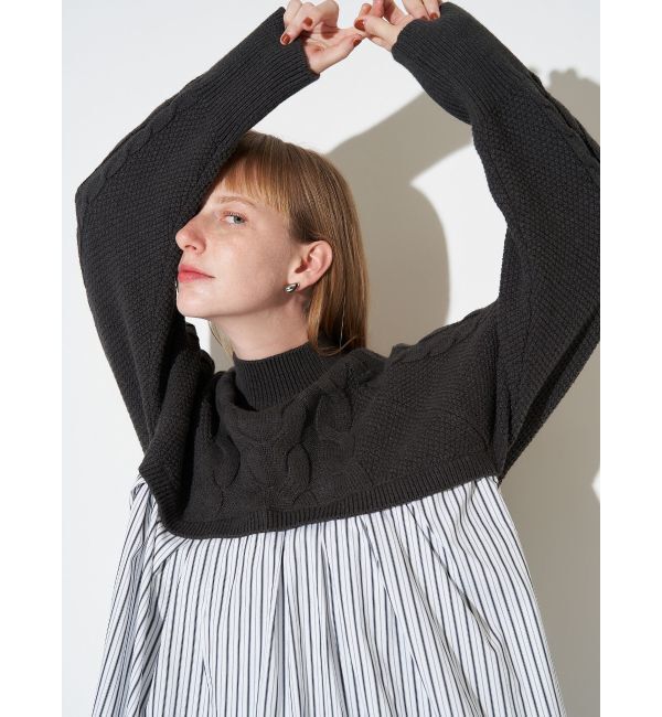 ELENDEEK「ASYMMETRY DOCKING KT」|ニット・セーター|