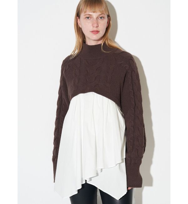 ELENDEEK「ASYMMETRY DOCKING KT」|ニット・セーター|