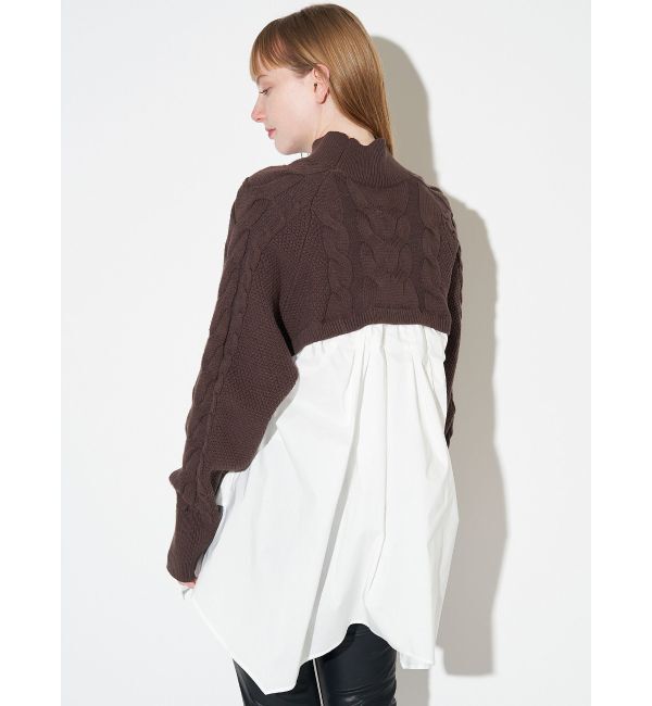 ELENDEEK「ASYMMETRY DOCKING KT」|ニット・セーター|