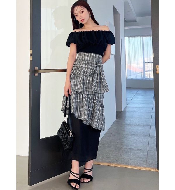 RESEXXY「シアードッキングオフショルトップス」|Tシャツ・カットソー|