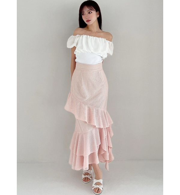 RESEXXY「シアードッキングオフショルトップス」|Tシャツ・カットソー|