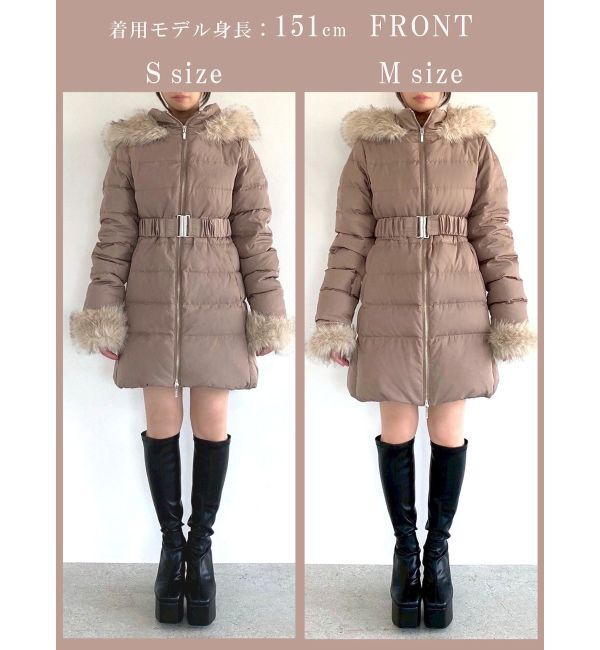 RESEXXY「フード付きダウンコート【完売サイズは品番：1526100221で販売中】」|ダウン|