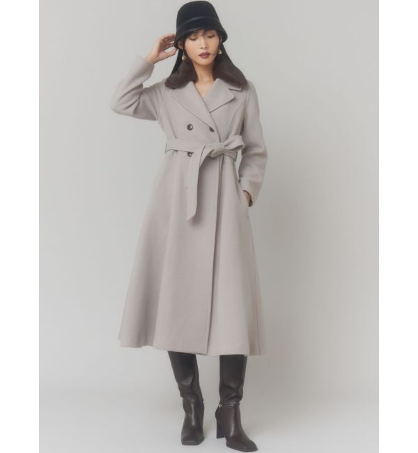 RESEXXY「ショートビーバーウールロングコート」|その他|