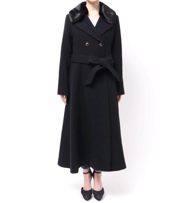 RESEXXY「ショートビーバーウールロングコート」|その他|