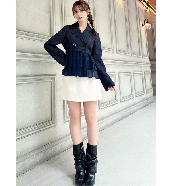 RESEXXY「ドッキングフリルミディジャケット」|その他|