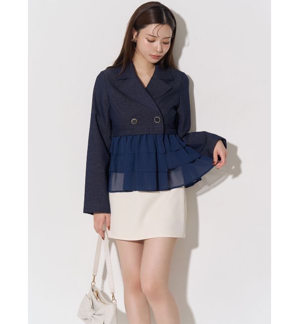 RESEXXY「ドッキングフリルミディジャケット」|その他|