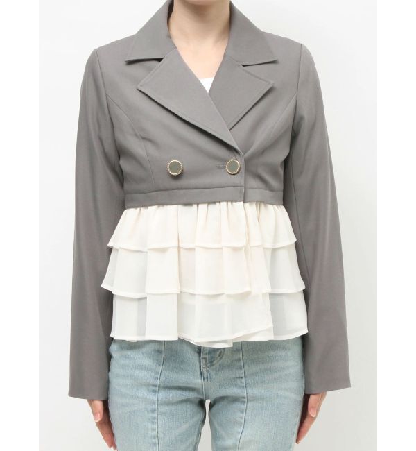 RESEXXY「ドッキングフリルミディジャケット」|その他|