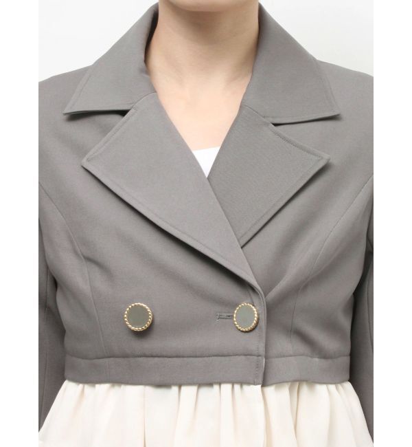 RESEXXY「ドッキングフリルミディジャケット」|その他|