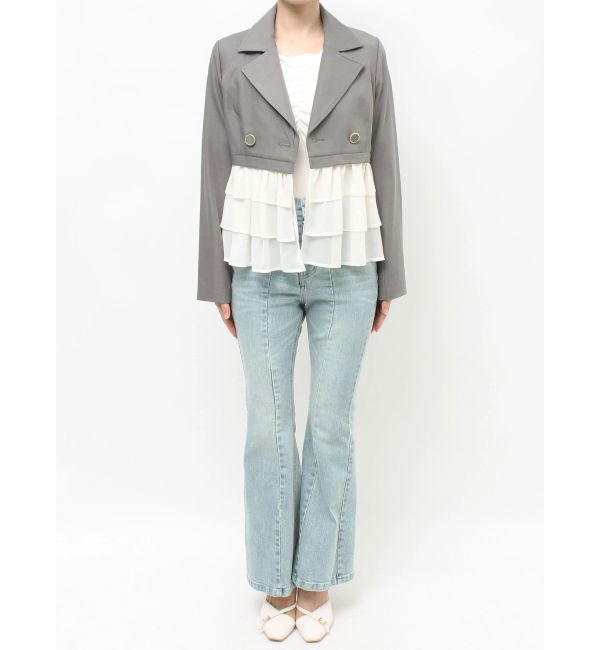 RESEXXY「ドッキングフリルミディジャケット」|その他|